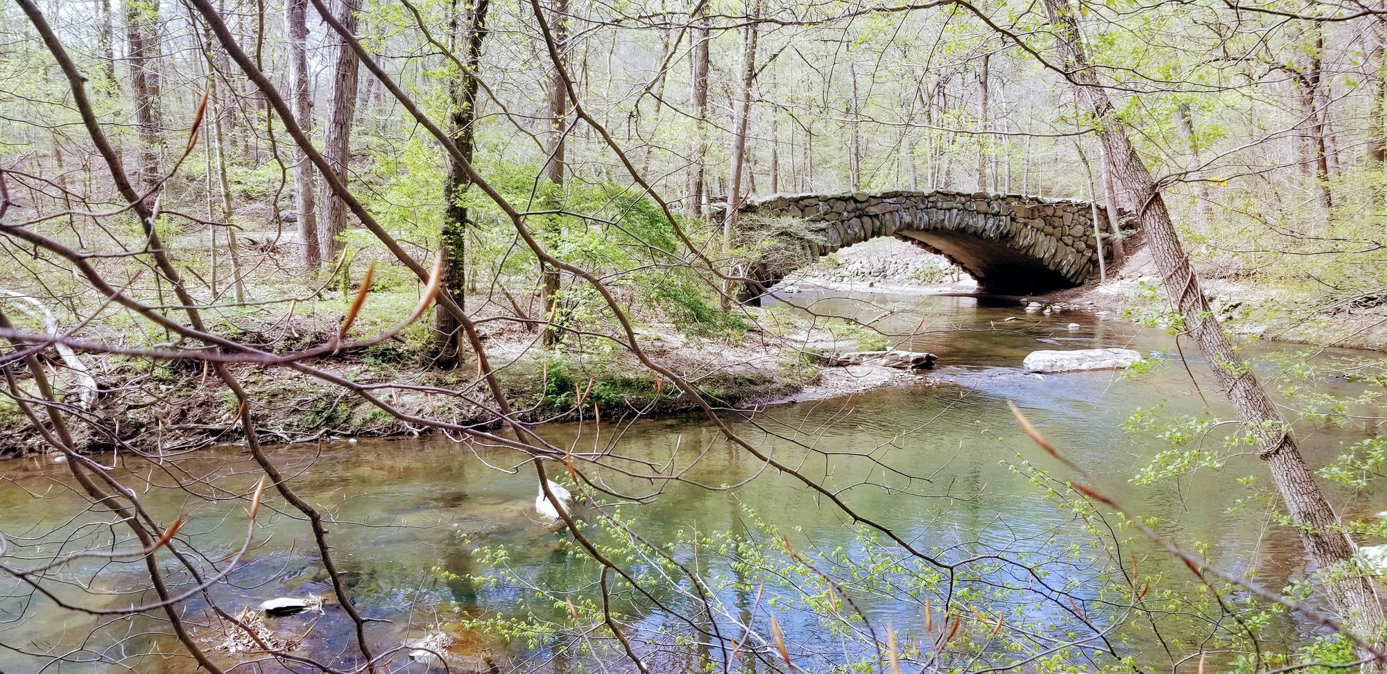 Boulder Bridge along Rock Creek Trail in Washington, D.C. - John Wesley Brett