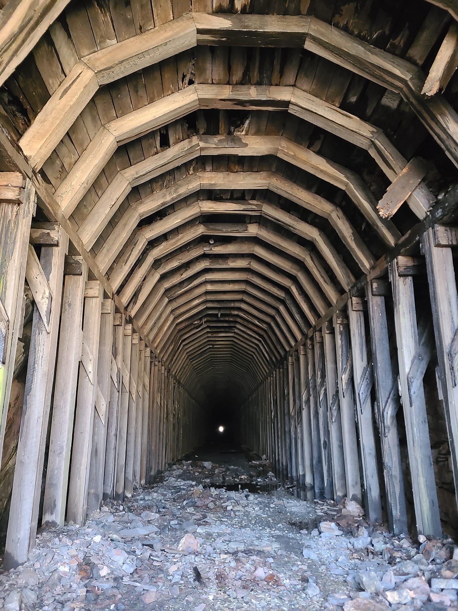 Hiking into Darkness: A Tunnel and An Eclipse