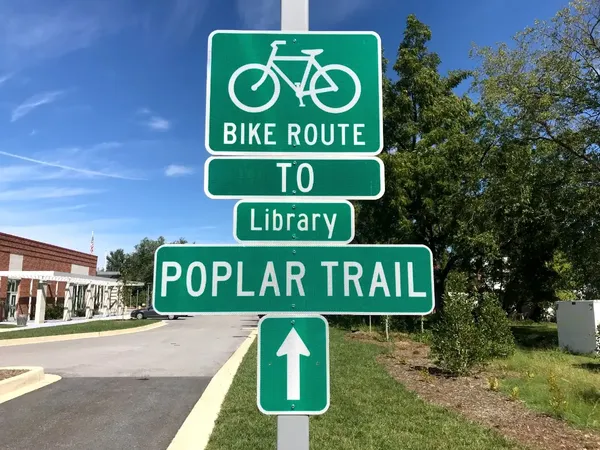 Sign to the Annapolis, Maryland Poplar Trail part of The ADT (Jacob Baumgart)