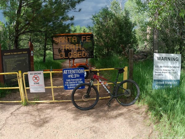 Trail Alert: Air Force Academy Section Closed Indefinitely